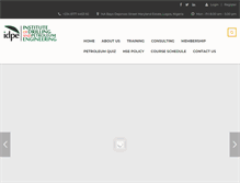 Tablet Screenshot of idpe.org